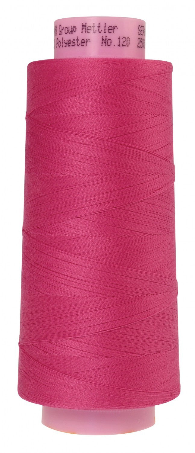 METTLER Seracor Polyester Serger Thread 50 Weight 2743 Yards Color 1423 Hot Pink