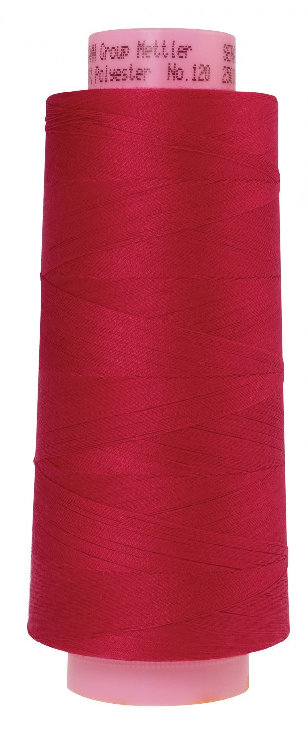 METTLER Seracor Polyester Serger Thread 50 Weight 2743 Yards Color 1391 Geranium