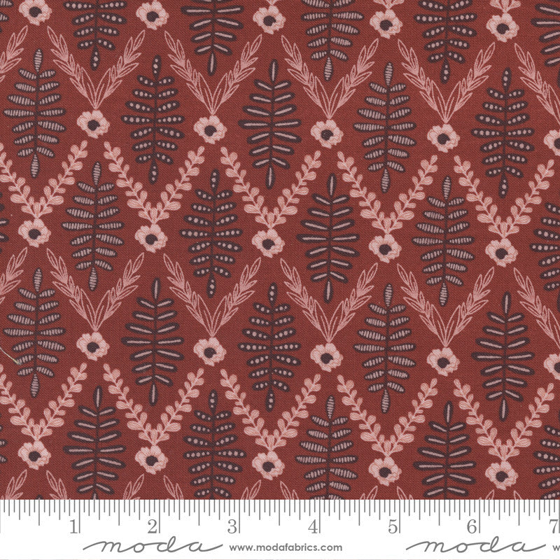 Moda Slow Stroll Quilt Fabric Grove Walk Style 45543/24 Cinnamon