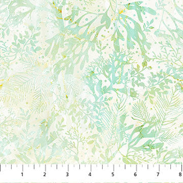 Northcott Vitamin Sea Quilt Fabric Coral Style DP25421-72 Pale Green Multi