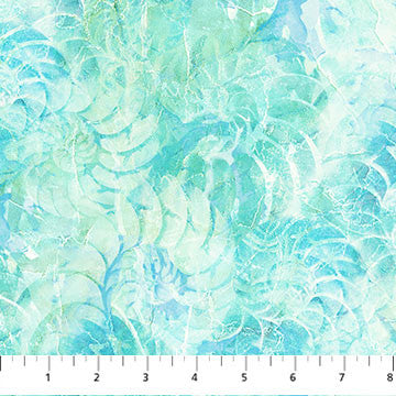 Northcott Vitamin Sea Quilt Fabric Shell Texture Style DP25422-62 Turquoise Multi