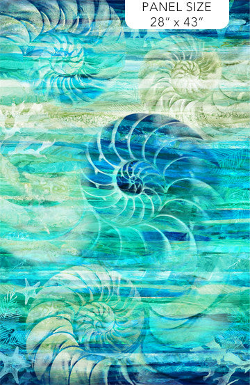 Northcott Vitamin Sea Quilt Fabric 24" x 42" Panel Style DP25416-66 Multi