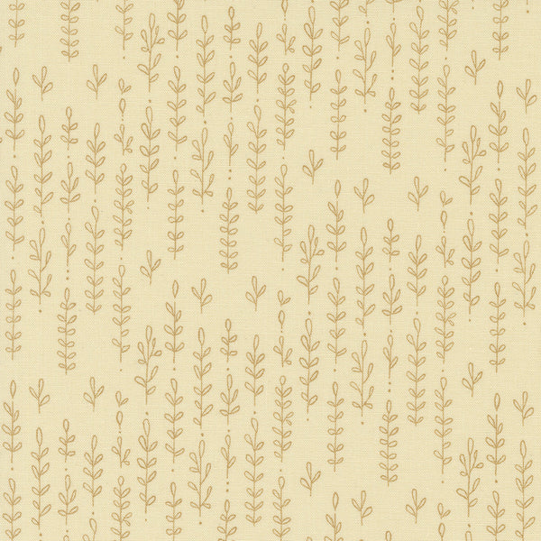 Robin Pickens Forest Frolic Quilt Fabric Leafy Lines Style 48745-12 Cream