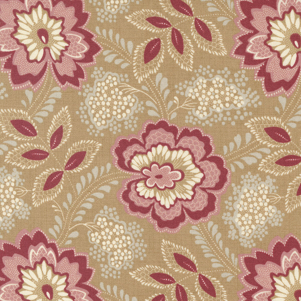 Moda Chateau De Chantilly Quilt Fabric Orleans Style 13943/13 Tea