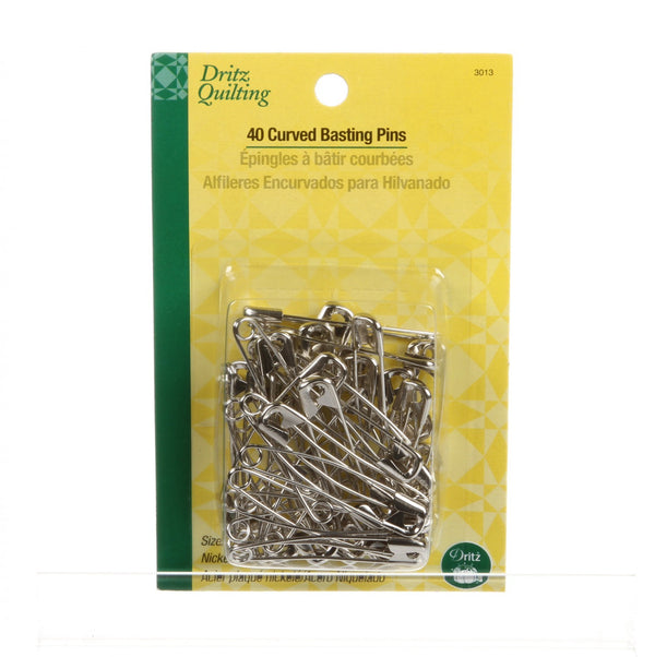 Dritz Curved Basting Safety Pins Size 3 Package of 40