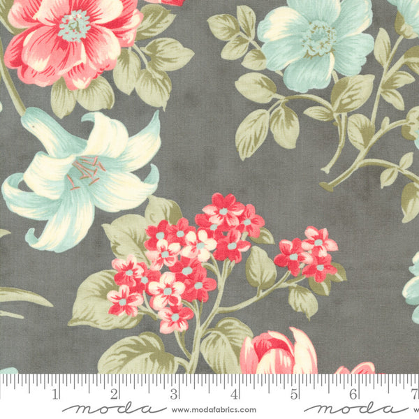 Moda Collections Etchings Quilt Fabric Bold Blossoms Style 44330/15 Charcoal