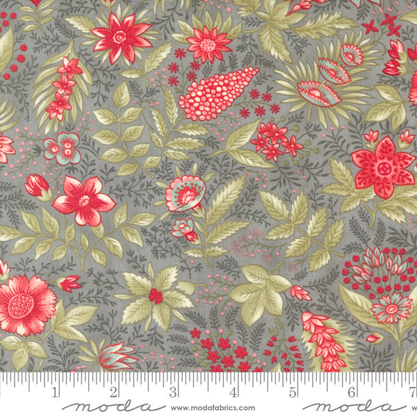 Moda Collections Etchings Quilt Fabric Joyful Jacobean Style 44332/14 Slate