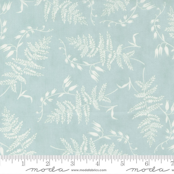 Moda 3 Sisters Honeybloom Quilt Fabric Fern Frond Style 44341/12 Water