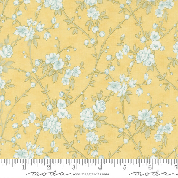 Moda 3 Sisters Honeybloom Quilt Fabric Verdant Vines Style 44343/13 Honey