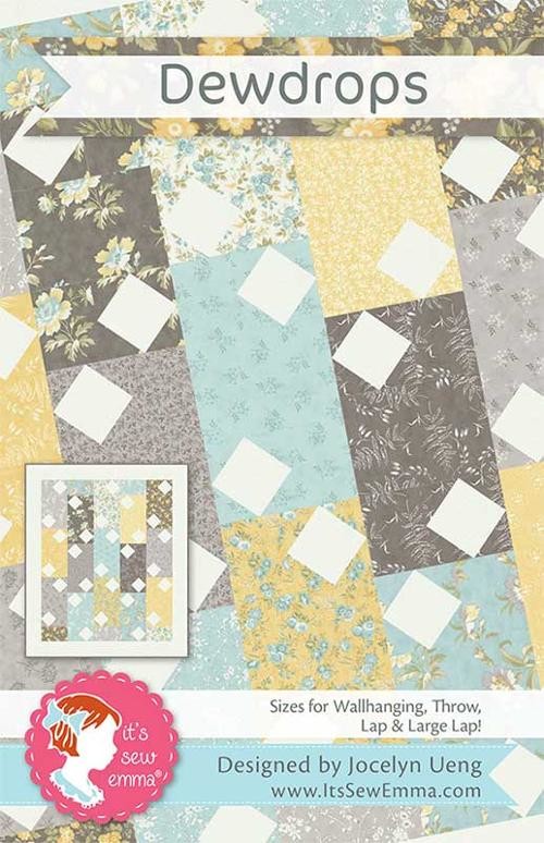 It's Sew Emma Dewdrops Quilt Pattern Makes Quilts in Four Sizes