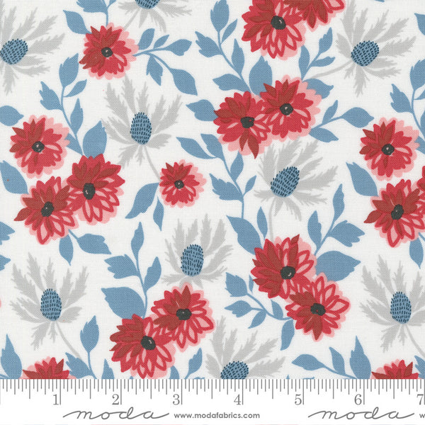 Moda Old Glory Quilt Fabric Liberty Bouquet Style 5200/11 Cloud