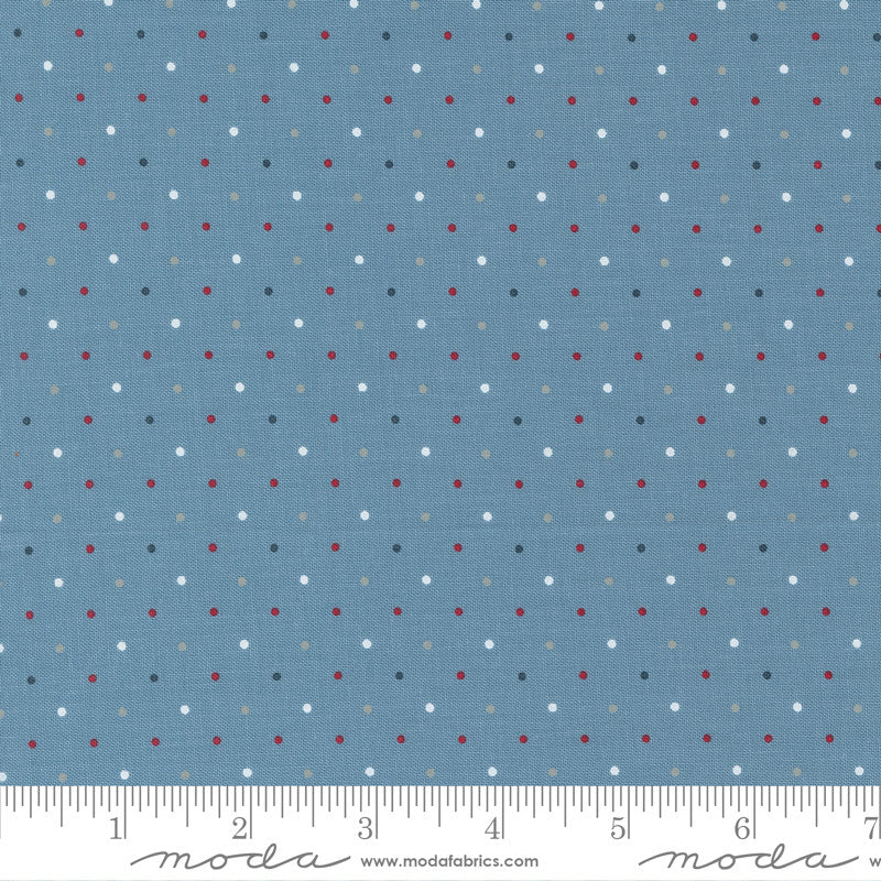 Moda Old Glory Quilt Fabric Magic Dot Style 5206/13 Sky