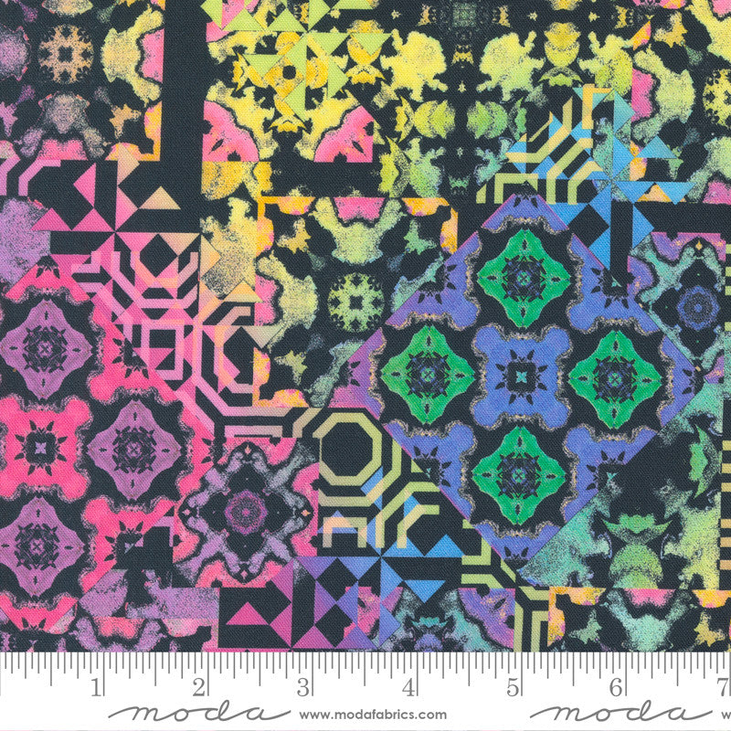 Moda Gradients Auras Quilt Fabric Kaleidoscopes Style 33733/15 Onyx