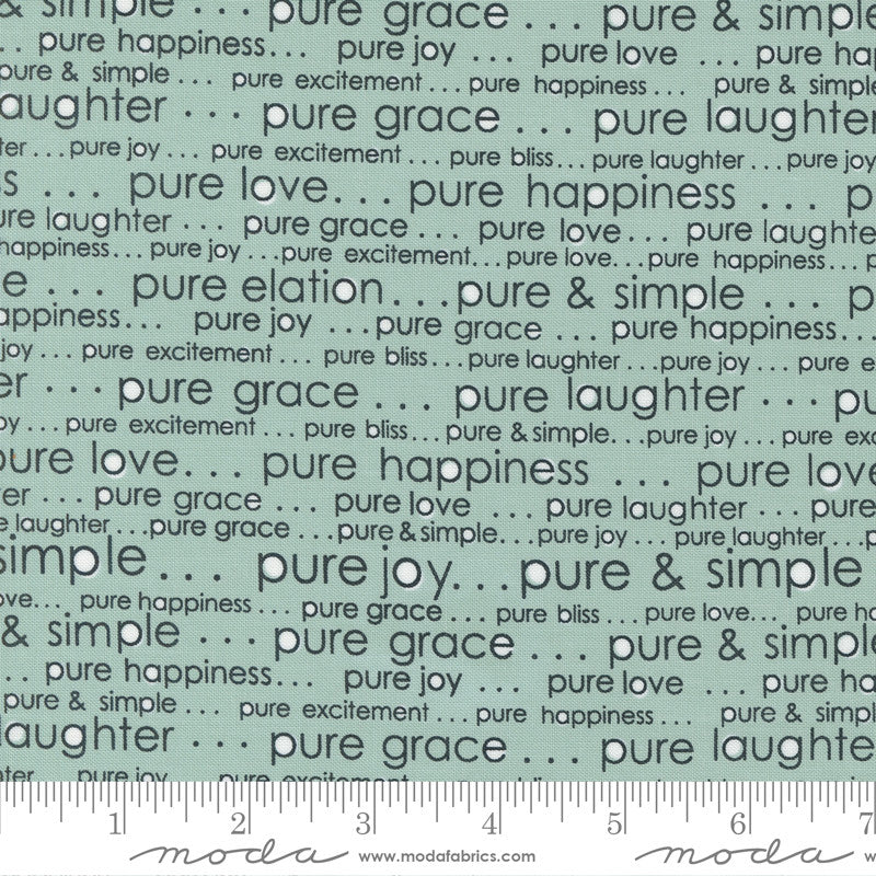 Moda Sweetwater Vintage Quilt Fabric Pure & Simple Style 55661/25 Aqua