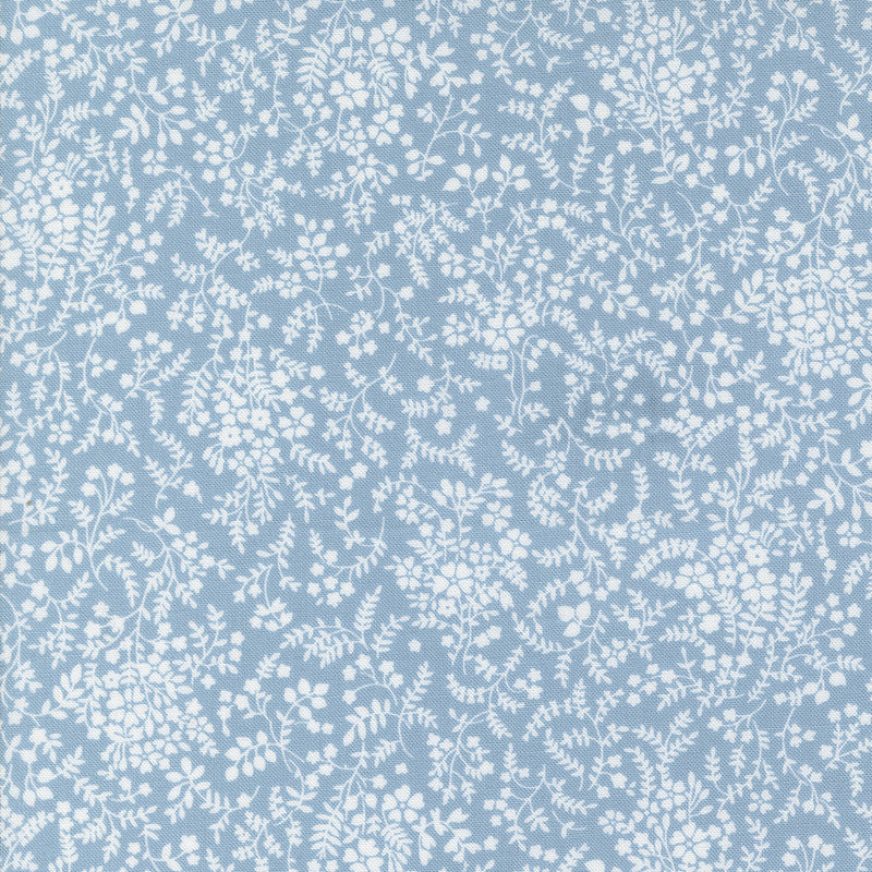 Moda Shoreline Quilt Fabric Small Floral Style 55304/22 Light Blue