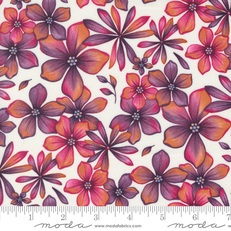 Moda Holly Taylor In Bloom Quilt Fabric Blossoms Style 6940/11 Magnolia