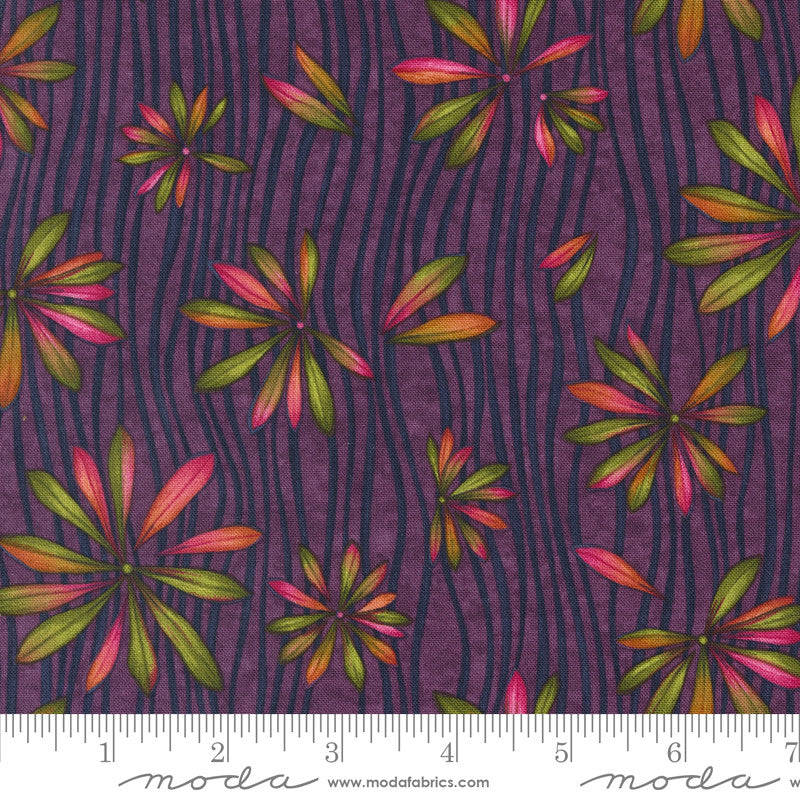 Moda Holly Taylor In Bloom Quilt Fabric In Bloom Style 6941/13 Violet