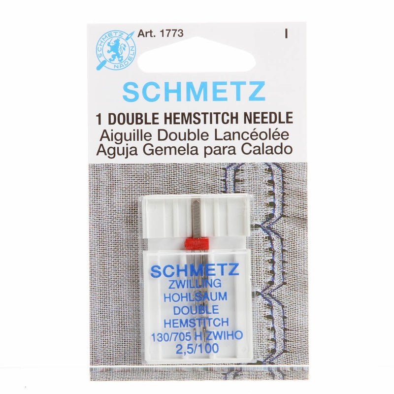 Schmetz Double Hemstitch/Wing Needle Size 16/100