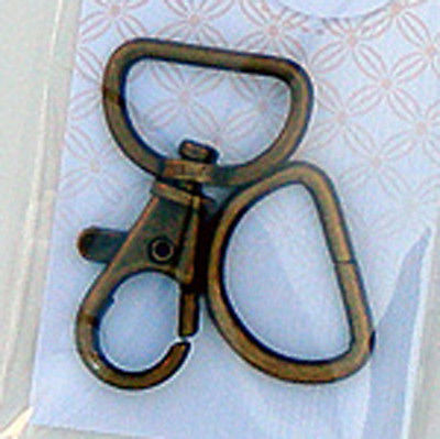 Atkinson Designs 3/4" Swivel Hook and D-Ring Brass