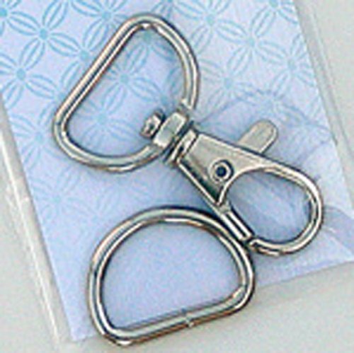 Atkinson Designs 3/4" Swivel Hook and D-Ring Nickel