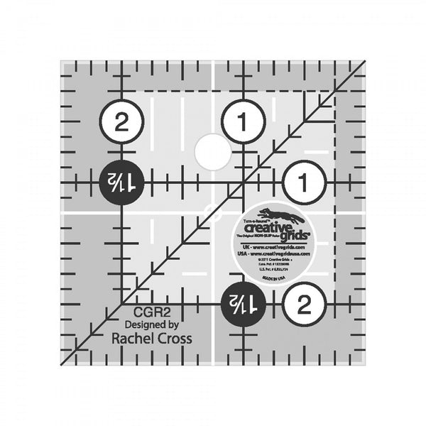 Creative Grids Quilting Ruler 2 1/2" Square