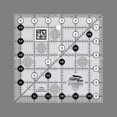 Creative Grids Quilting Ruler 6 1/2" Square