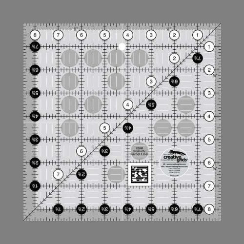 Creative Grids Quilting Ruler 8 1/2" Square
