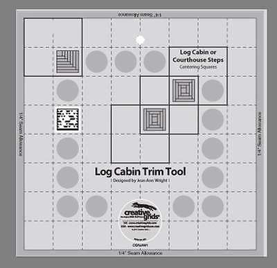 Creative Grids Log Cabin Trim Tool for 8" Blocks