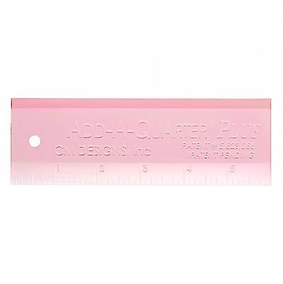 Quilter's Add A Quarter PLUS Ruler 2" x 6" Pink