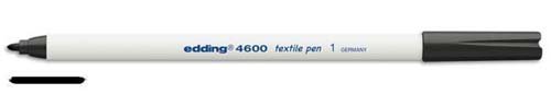 Edding 4600 Permanent Textile Marking Pen 1 mm Bullet Tip