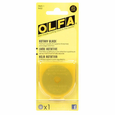 Olfa 45mm Rotary Cutter Replacement Blade Pack of 1