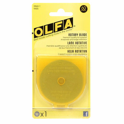 Olfa 60mm Rotary Cutter Replacement Blade Pack of 1