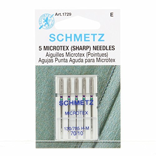 Schmetz Microtex Sharp Machine Sewing Needles Package of 5