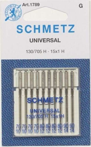 Schmetz Universal Sewing Machine Needles System 130/705 Asstortment of 10