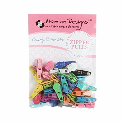 Atkinson Zipper Pulls Candy Color Mix 30+ Assorted Colors