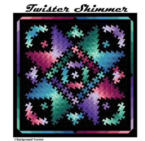 Twister Shimmer Quilt Pattern uses Twister Tool 4 Sizes