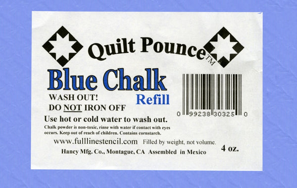 Quilt Pounce Chalk Refill Powder Blue 4-ounce Package