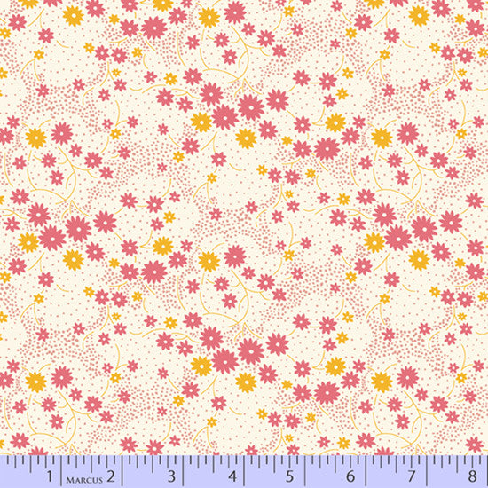 Aunt Grace's Apron 1930's Reproduction Fabric Sprinkle Pink Style 0753/0126