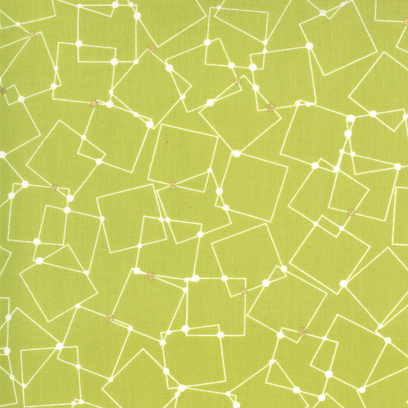 Dance in Paris by Zen Chic for Moda Fabric Foxtrot Style 1744/13M Chartreuse