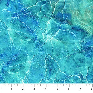 Northcott Turtle Bay Quilt Fabric Quartz Style DP24721-68 Dark Turquoise