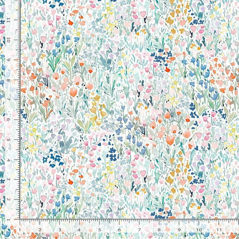 Dear Stella Jardin 108" Wide Quilt Fabric Style DCJ2571 White Multi