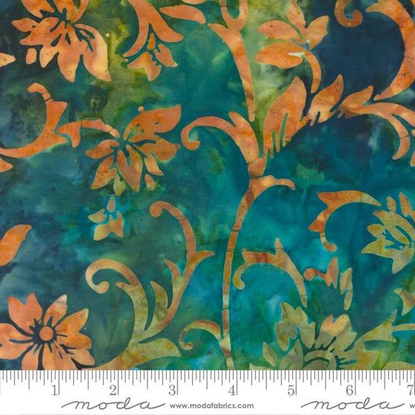 Moda Bonfire Batik Quilt Fabric Galazy Style 4364/39 Turquoise Multi